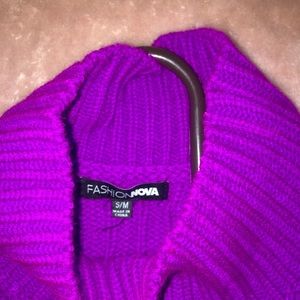 Fashion Nova Women’s Knit Sweater Magenta size S/M
